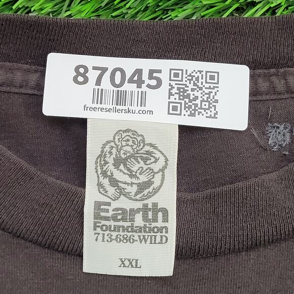 Vintage 1994 Aztec Wolf Shirt 2XL 25x28 Faded Black Portrait - Picture 7 of 16